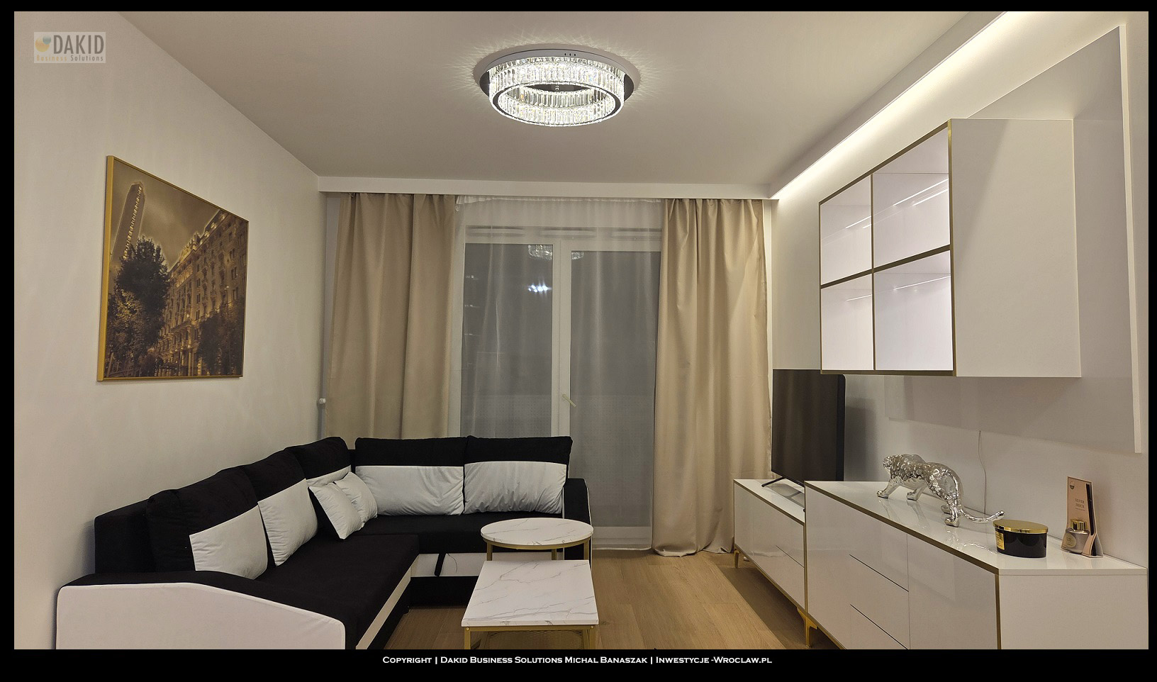 luksusowy apartament na sprzedaż  Wrocław Tarnogaj - salon 