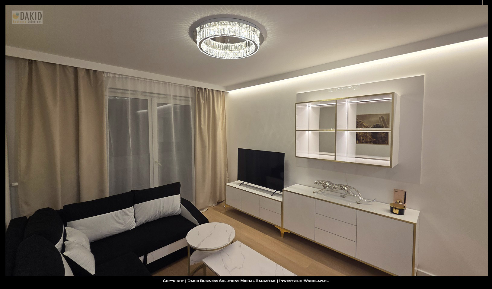 luksusowy apartament na sprzedaż  Wrocław Tarnogaj - salon 