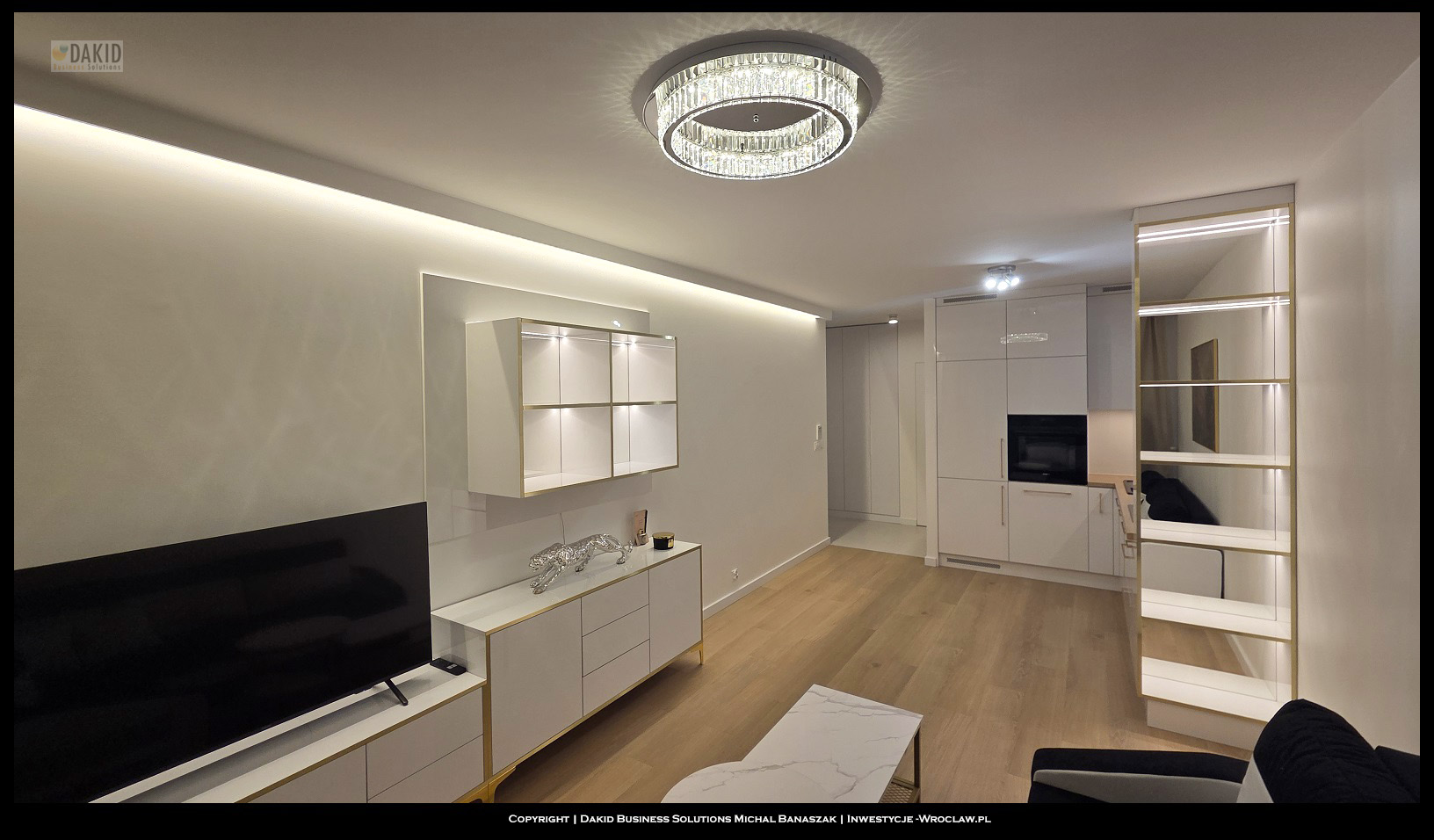 luksusowy apartament na sprzedaż  Wrocław Tarnogaj - salon 